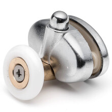 (23mm, Zinc alloy) 2 x Single Bottom Butterfly Shower Door Rollers 23mm or 25mm Wheel Diameter L077-1/L077-2