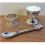 Silver Plated Egg Cup, Spoon and Napkin Ring Gift Set 2