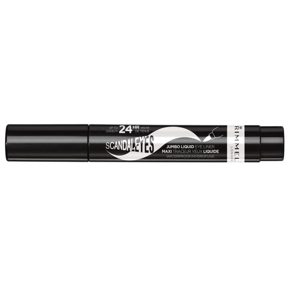 Rimmel Scandaleyes Jumbo Liquid Eye Liner, Black, 0.1 Fluid Ounce