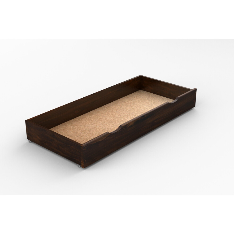 (WALNUT) Underbed Storage Drawer 98 cm long