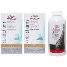 (T11+T11+Developer(Vol.20)) Wella Colour Charm Permanent Liquid Hair Toner - 42ml