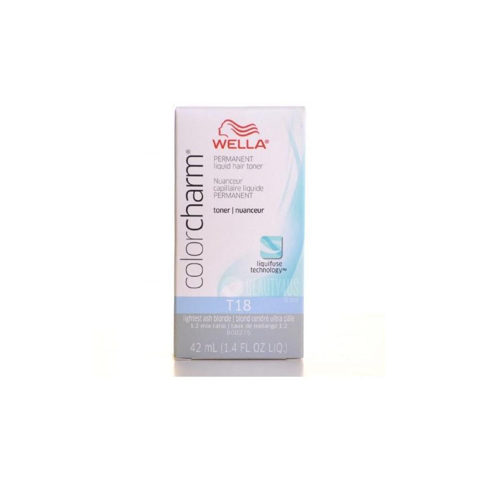 (Wella T18) Wella Colour Charm Permanent Liquid Hair Toner - 42ml