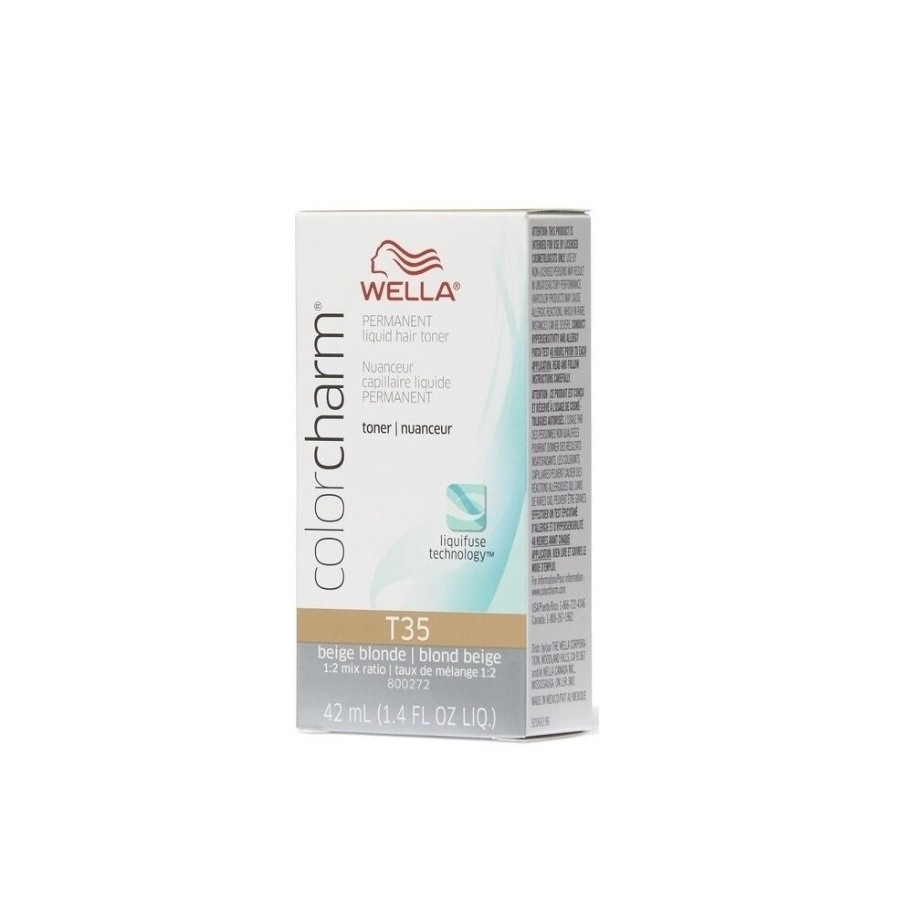 (Wella T35) Wella Colour Charm Permanent Liquid Hair Toner - 42ml
