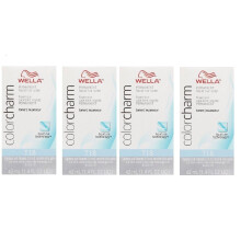 (T18 (x4)) Wella Colour Charm Permanent Liquid Hair Toner - 42ml