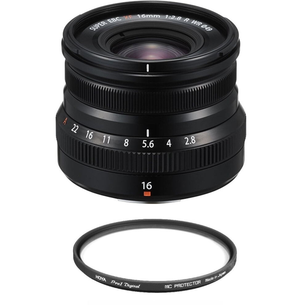 FUJI XF16mm F2.8 R WR Black + HOYA 49mm PRO 1D Protector