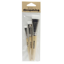 Decopatch Nylon Brushes Pack of 3