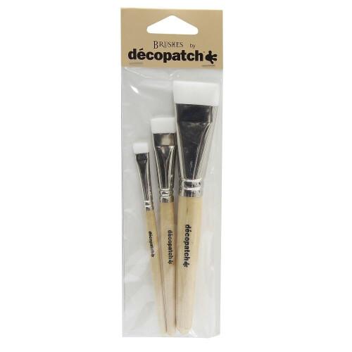 Decopatch Nylon Brushes Pack of 3
