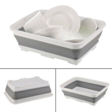 Collapsible Washing Up Bowl Dish Drainer Draining Folding Water 10L
