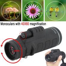 40X60 Focus HD Optics Lens Hiking Zoom Portable Monocular Telescope UK