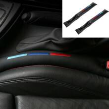 2Pcs Car Seat Gap Filler Pads Fit for BMW Performance Space Stopper PU