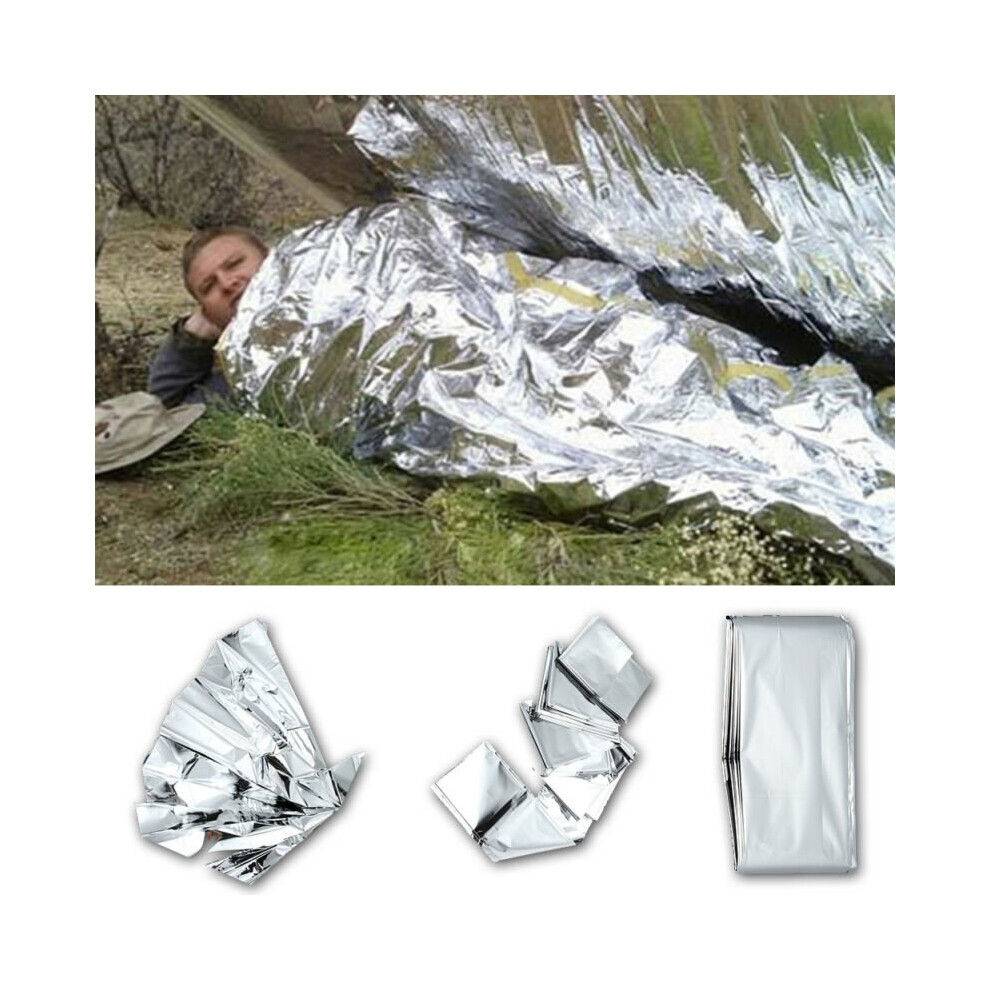 10pk Thermal Foil Emergency Blanket | Emergency First Aid Blanket