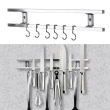 Wall Mounted Magnetic Knife Rack Strips Holder Stainless Steel Kitchen Utensil