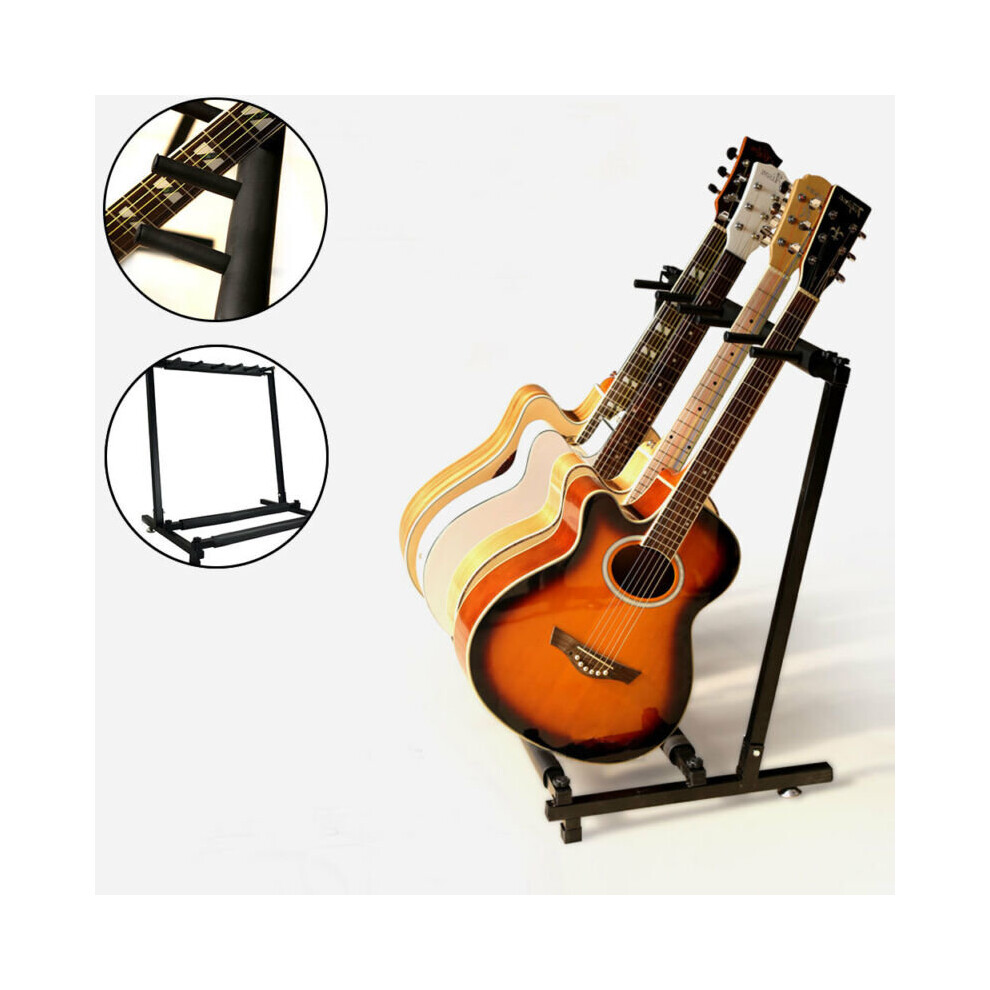 Gorilla 5-Way Guitar Stand Foldable Acoustic Electric Bass Guitar Rack