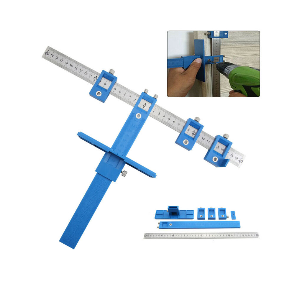 Drill Guide Sleeve Punch Locator Cabinet Hardware Jig Wood Dowel