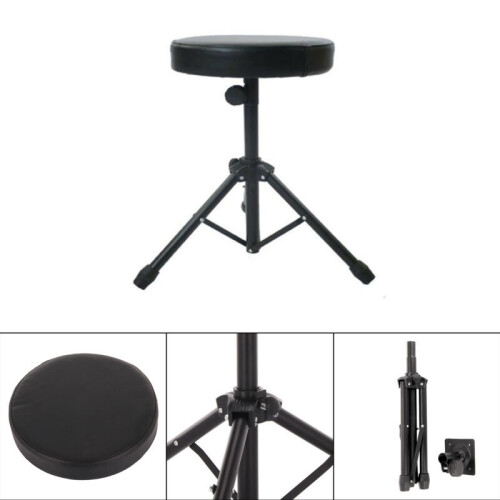 Durable Folding Music Guitar Drum Stool Throne Piano Chair Padded