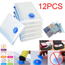 12X 90*50cm Large Space Saving Vacuum Storage Bags Saver Clothes Bags
