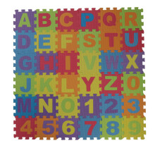 36pc Kids' Alphabet & Numbers Foam Jigsaw Puzzle Pieces Mat