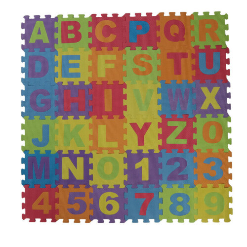 36pc Kids' Alphabet & Numbers Foam Jigsaw Puzzle Pieces Mat on OnBuy