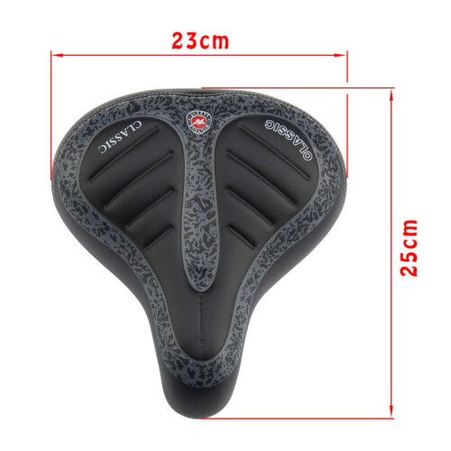 Selle De Vélo Confortable – Large, Rembourrée, Amortisseurs à Ressorts, VTT