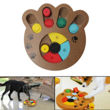 Haustier Hund Holzspiel IQ Trainingsspielzeug Interaktives Futterspender Puzzle
