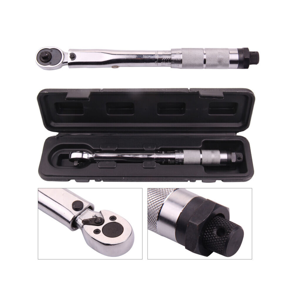 Adjustable Torque Wrench 5-25Nm 1/4" Square Drive Click Hand Ratchet