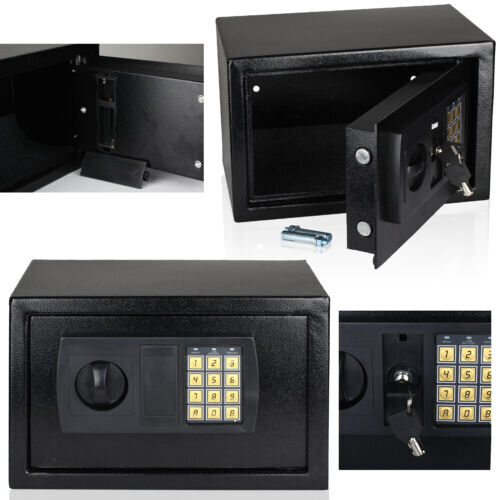 8.5L SECURE DIGITAL SAFE KEY ELECTRONIC OFFICE HOME MONEY SAFETY BOX 2