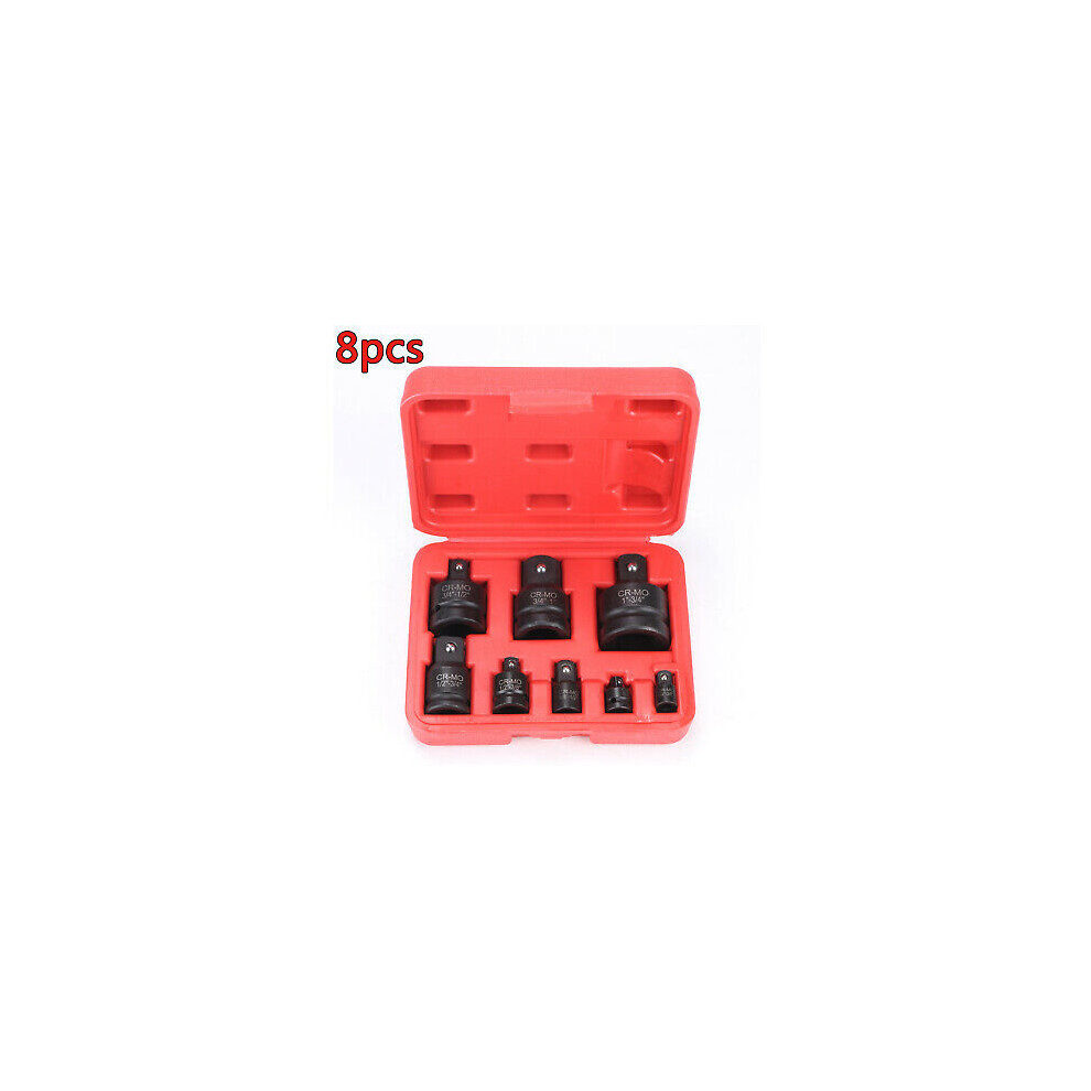 8pcs Tools Socket Impact Adaptor Converter Set From1/4" 3/8" 1/2" 3/4