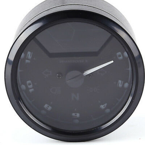 Motorcycle Gauge Digital LCD Tachometer Speedometer Odometer 1