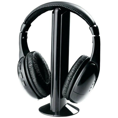 Wireless Headphones Wired Headset 5-in-1 FM Monitor Audio CD TV MP3 PC