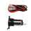 12V USB Dual Car Cigarette Lighter Socket Charger Power Adapter 60cm Cables Fuse 5
