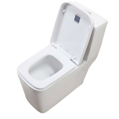 Luxury Square Toilet Seat Heavy Duty Soft Top Quick Release Hinges 2
