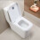 Luxury Square Toilet Seat Heavy Duty Soft Top Quick Release Hinges 6