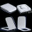 Luxury Square Toilet Seat Heavy Duty Soft Top Quick Release Hinges 5