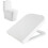 Luxury Square Toilet Seat Heavy Duty Soft Top Quick Release Hinges 1