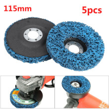 5pcs 115mm Poly Strip Wheels Paint Rust Removal Clean Angle Grinder