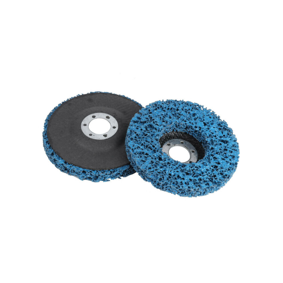 5pcs 115mm Poly Strip Wheels Paint Rust Removal Clean Angle Grinder