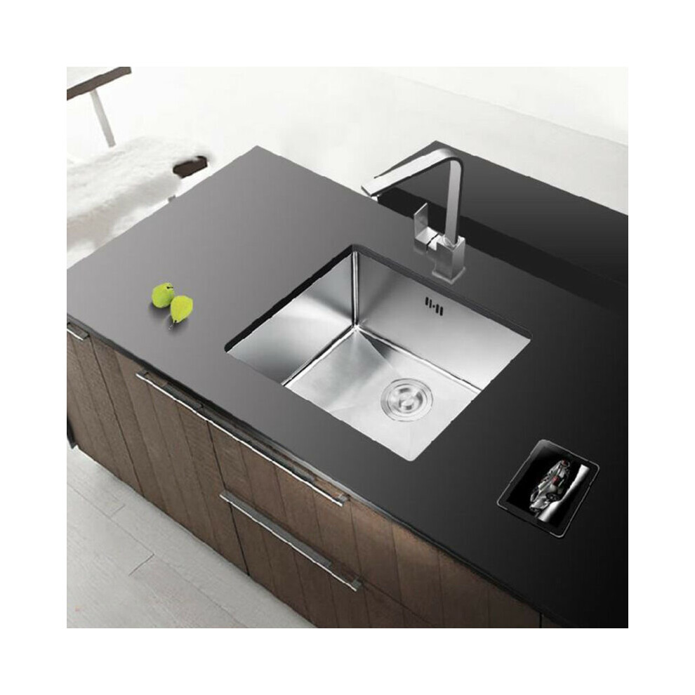 Stainless Steel Square Kitchen Undermount Sink Single Bowl Drainer
