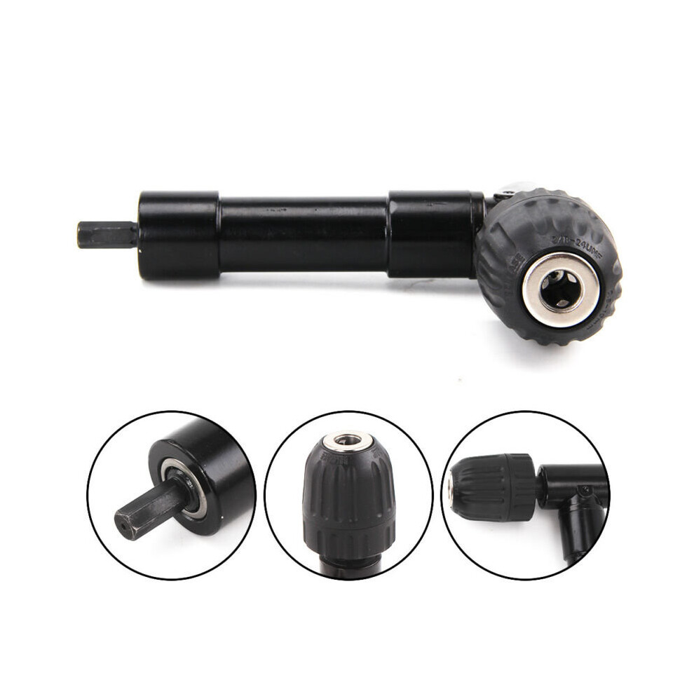 Heavy Duty Keyless Metal Right Angle Angled Drill Aluminium Attachment Chuck Uk 714367572284