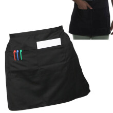 Perfect Short Waist BISTRO Pocket APRON for Bar Cafe Waiter Waitress