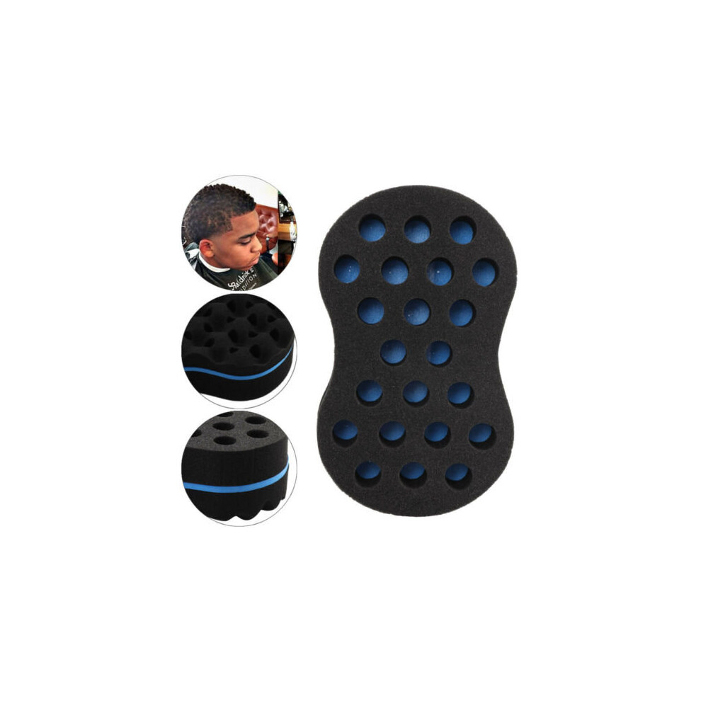 Double Sided Barber Sponge Hair Brush Braids Locking Twists Coil Afros Curl Wave