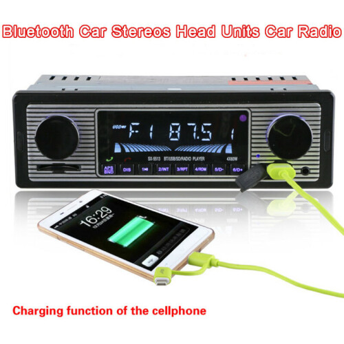 Classical Retro Style Bluetooth Car Stereo Head Units Car Radio 1