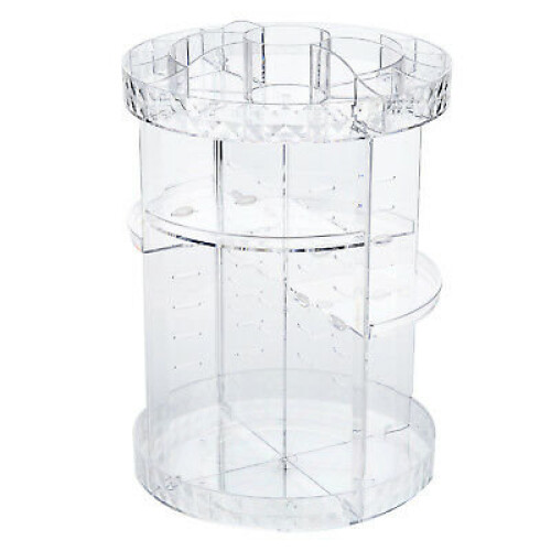 Clear Acrylic Rotating Makeup Organiser | Cosmetics Holder on OnBuy