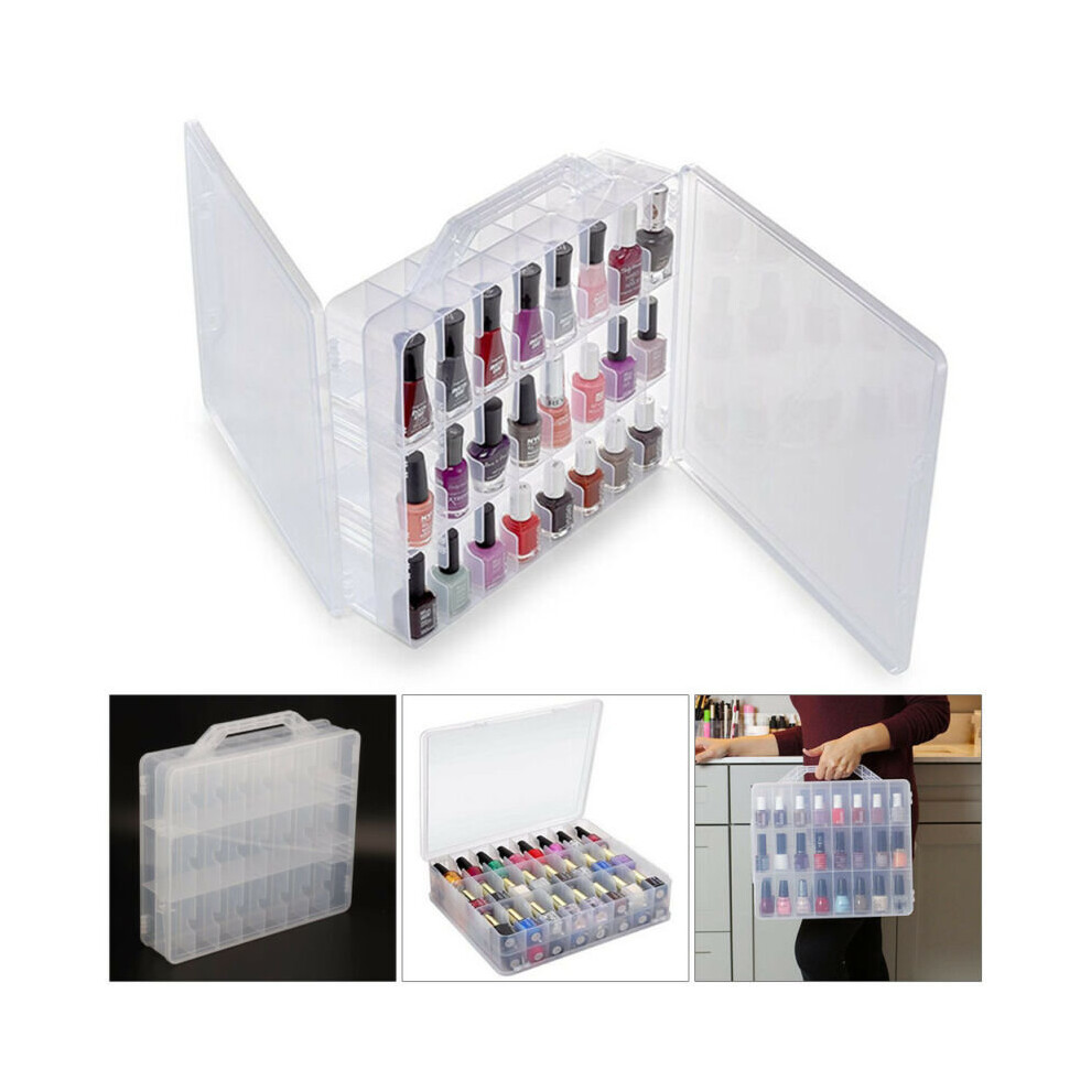 48pc Clear Nail Varnish Storage Case on OnBuy
