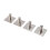 Crochets auto-adhésifs en acier inoxydable pour murs 4PCs 3