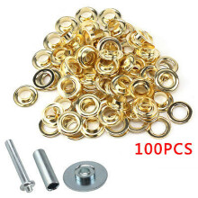TARPAULIN TARP TENT AWNING GROUNDSHEET REPAIR HOLE KIT EYELETS GROMMETS TOOL 15A
