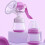 Baby Manual Hand Breast Pump Mute Infant Breastfeeding Feeding Suction Tool 1