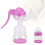 Baby Manual Hand Breast Pump Mute Infant Breastfeeding Feeding Suction Tool 2
