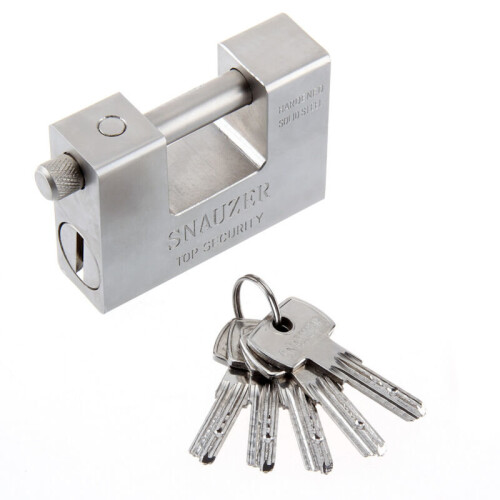 3 Keys 40mm Heavy Duty Warehouse Shrouded Hardened Keyed Padlock Top  Security Lock