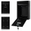 Lockable Black Steel Wall Mounted Postbox 6