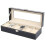 NEW 6 Watch Display Case Faux Leather Storage Jewellery Box Bracelet Tray 2
